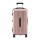 Wanderlite 28" Rose Gold Trunk Luggage with USB & Type-C Ports, 5 Wheels, TSA Lock, Durable ABS, 90L Capacity
