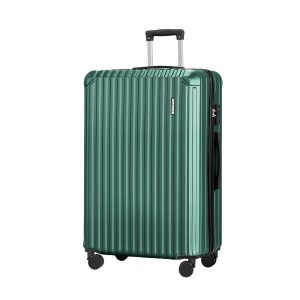 Wanderlite 28" Green Luggage Set - Lightweight, TSA Lock, 360° Spinner Wheels, Durable Hard Shell, 100L Capacity