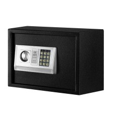 UL-TECH 16L Digital Security Safe Box – Steel, Black, with Twin-Bolt Lock, Digital Keypad, Alarm, and Emergency Keys