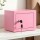 Ul-Tech 6.5L Small Safe Box Pink with Mechanical Key Lock Two Keys Included Compact Steel Home Security