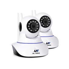 UL-TECH 1080P Wireless IP Security Camera with Night Vision, Motion Detection, and 128GB TF Card Support - White UL-TECH 1080P Wireless IP Security Camera with Night Vision, Motion Detection, and 128GB TF Card Support - White