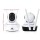 UL-TECH 1080P Wireless IP Security Camera with Night Vision, Motion Detection, and 128GB TF Card Support - White
