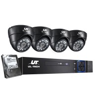 UL-TECH 1080P 8CH DVR Security System: 4 Cameras, 1TB Storage, Night Vision, Motion Detection, Remote Access