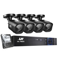 UL-TECH 8-Channel 1080P CCTV Security System with 4 Cameras, 1TB HDD, Motion Detection, Night Vision & Remote Access UL-TECH 8-Channel 1080P CCTV Security System with 4 Cameras, 1TB HDD, Motion Detection, Night Vision & Remote Access