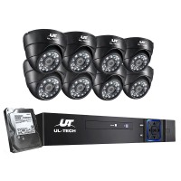 UL-TECH 8CH DVR Indoor CCTV Security System with 8 Cameras, 1TB HDD, 1080P HD, Infrared Night Vision, Motion Detection