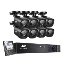 UL-TECH 8-Channel 1080P HD CCTV Security System with 8 Cameras, 1TB HDD, Motion Detection, Night Vision, Remote Access UL-TECH 8-Channel 1080P HD CCTV Security System with 8 Cameras, 1TB HDD, Motion Detection, Night Vision, Remote Access