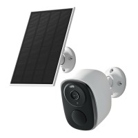 UL-TECH 3MP Solar Security Camera with Full-Colour Night Vision, 5000mAh Battery, IP66 Waterproof, and 2-Way Audio