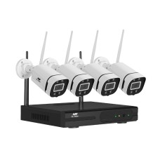 UL-TECH Wireless CCTV System: 8CH NVR, 3MP, 4 Cameras, IP65, Night Vision, Two-Way Audio, Smartphone Viewing, Easy Setup UL-TECH Wireless CCTV System: 8CH NVR, 3MP, 4 Cameras, IP65, Night Vision, Two-Way Audio, Smartphone Viewing, Easy Setup