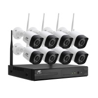 UL-TECH 3MP Wireless CCTV System: 8CH NVR, 8 Cameras, 3.6mm Lens, IP66, Night Vision, Motion Alerts, Smartphone Access