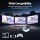 Devanti Triple Portable Monitor 2x 15.6-inch FHD IPS Laptop Screen Extender Dual Display USB-C HDMI for Work Gaming