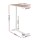 Artiss Adjustable Mobile Laptop Desk 70CM - Pneumatic Height Control, L-Shaped Frame, Hidden Casters, Oak/White