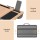 Artiss Portable Lap Desk with Wrist Rest, Phone Slot & Mouse Pad, Fits 13.3-15.6'' Laptops, MDF Surface, Oak/Grey
