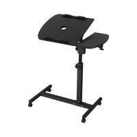 Artiss 360° Rotating Laptop Desk Table with USB Cooler, Adjustable Height, Steel Frame, 60CM, Black – Mobile & Stylish