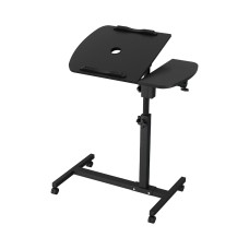 Artiss 360° Rotating Laptop Desk Table with USB Cooler, Adjustable Height, Steel Frame, 60CM, Black – Mobile & Stylish Artiss 360° Rotating Laptop Desk Table with USB Cooler, Adjustable Height, Steel Frame, 60CM, Black – Mobile & Stylish