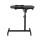 Artiss 60CM Black Laptop Desk: Adjustable, 360° Rotating, Mobile Stand with Cooling Fan, Locking Wheels & MDF Tabletop