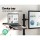 Artiss Dual Monitor Arm Desk Mount with Laptop Tray, Steel, Fits Up to 32" Screens, Black, Adjustable for Comfort