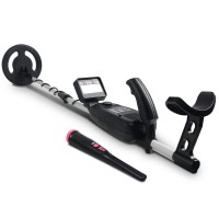 Weisshorn Metal Detector Kit 180mm Deep LCD Screen, Waterproof Pinpointer, Adjustable Shaft, Headphones Included