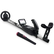Weisshorn Metal Detector Kit 180mm Deep LCD Screen, Waterproof Pinpointer, Adjustable Shaft, Headphones Included