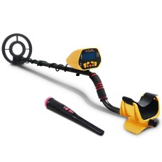 Weisshorn Metal Detector 180MM Deep Sensitive Waterproof LCD Pinpointer Set Gold Silver Treasure Hunter Yellow