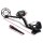 Weisshorn Metal Detector LCD 220MM Deep Waterproof Pinpointer Set, 250MM Coil, 360° Side-Scan, Adjustable Shaft