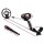 Weisshorn Metal Detector Set 180MM Deep Sensitive Waterproof Pinpointer Treasure Hunter Kit Black Adjustable Shaft