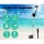 Weisshorn Metal Detector Set 180MM Deep Sensitive Waterproof Pinpointer Treasure Hunter Kit Black Adjustable Shaft