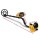 Weisshorn Metal Detector 180MM Deep Waterproof Treasure Hunter with LCD Screen and Headphones Yellow Adjustable