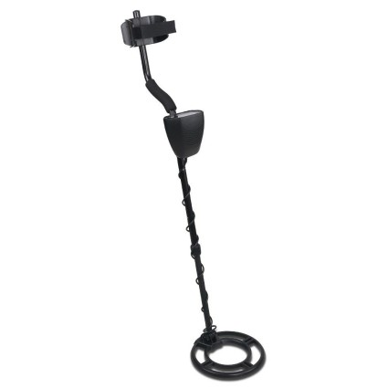 Weisshorn Metal Detector 220MM Deep Sensitive Waterproof Gold Treasure Hunter LCD with Headphones, Black