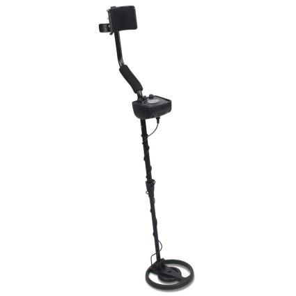 Weisshorn Metal Detector 160MM Deep Sensitive Waterproof Gold Treasure Hunter with LED Display and Headphones Black