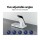 Devanti 4-in-1 Wireless Charger Dock White, Fast 15W Charging Station for Phone, iWatch, Airpods, USB, Foldable Design