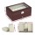 Embellir 12 Grids Watch Box Organiser | Two-Tier Faux Leather Jewellery Display Case with Glass Lid & Pull-Out Drawer