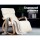 Artiss Beige Bentwood Rocking Armchair with Adjustable Footrest, 100% Cotton Cover, Durable Birch Plywood, 100x67x90cm
