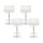 Artiss Galina Bar Stools, PU Leather, Adjustable, White, 63-83cm Seat Height, Contemporary Style, 4 Pack