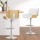 Artiss Galina Bar Stools, PU Leather, Adjustable, White, 63-83cm Seat Height, Contemporary Style, 4 Pack
