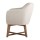 Artiss Fabric Tub Lounge Armchair, Faux Linen, 67x70x82cm, Beige - Modern Comfort with Solid Rubber Wood Base