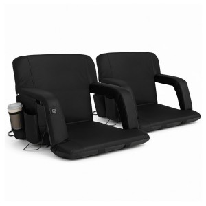 Artiss Heated 2X Floor Lounge Sofa Bed - Adjustable 5-Position, 300D Oxford Fabric, USB-Powered, Portable Comfort