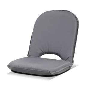 Artiss Foldable Floor Lounge Sofa Chair, 300D Polyester, 100x44x8cm, Grey - Adjustable, Portable, Indoor/Outdoor Use