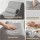 Artiss Grey Ergonomic S-Curve Chaise Lounge Floor Lounger Adjustable Headrest Lumbar Support 150x58x72cm