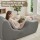 Artiss Grey Ergonomic S-Curve Chaise Lounge Floor Lounger Adjustable Headrest Lumbar Support 150x58x72cm