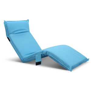 Artiss Floor Lounge Sofa Camping Chair Blue, Adjustable 176cm Bed, 300D Oxford, Portable Indoor Outdoor, Carry Bag