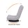 Artiss 2 Swivel Floor Chairs 360° Adjustable Foldable Lounge Seats Grey Breathable Fabric Metal Frame