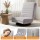 Artiss 2 Swivel Floor Chairs 360° Adjustable Foldable Lounge Seats Grey Breathable Fabric Metal Frame