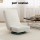 Artiss Floor Lounge Sofa - White Foldable Swivel Chair, Faux Linen, 360° Rotatable, High Resilience Cushion, 45x55x57cm
