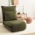Artiss Green Floor Lounge Sofa Bed - Foldable, Corduroy, 6-Level Adjustable, Cat-Ear Edges, No Assembly Needed
