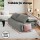 Artiss Foldable 2-Seater Floor Lounge Sofa Bed, Grey Corduroy, Adjustable 6-Level Back & Leg Support, Compact Design