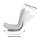 Artiss 360° Swivel Floor Chair 5 Adjustable Foldable Lounge Seat Grey High Resilience Foam Support 120kg