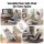 Artiss 360° Swivel Floor Chair 5 Adjustable Foldable Lounge Seat Grey High Resilience Foam Support 120kg