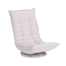 Artiss 360° Swivel Floor Chair 5 Adjustable Foldable Lounge Seat Grey High Resilience Foam Support 120kg