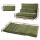 Artiss Green 2-Seater Lounge Sofa Bed - Adjustable, Faux Linen, Steel Frame, High Resilience Foam, Easy Storage