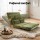 Artiss Green 2-Seater Lounge Sofa Bed - Adjustable, Faux Linen, Steel Frame, High Resilience Foam, Easy Storage